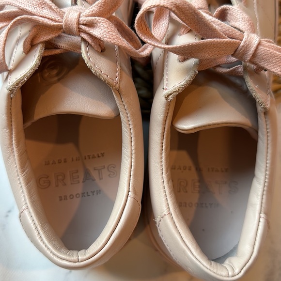 EUC - Greats - Women's Royale Perforated pink on pink Sneaker - Size 8.5. - Picture 3 of 5